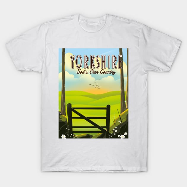 Yorkshire "God's own Country" T-Shirt by nickemporium1